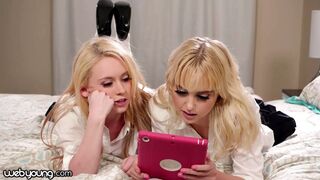 Chloe Cherry és fősulis kurvája lesbi kísérletezésre adja fejét