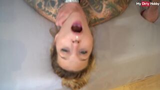 Könyörtelen német amatőr milf cidázza a bazinagy fasznak