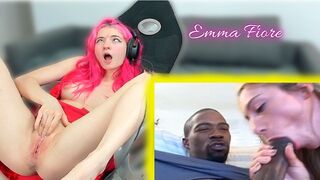 Tiktokos Emma Fiore megdöbbent a forró fekete-fehér pornótól