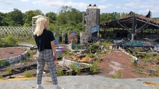 Kockázatos nyilvános dugás! elhagyatott vízipark felfedezése