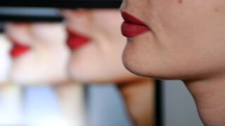 Tökéletes közeli orál arcra spricceléssel katerinaamateurrel
