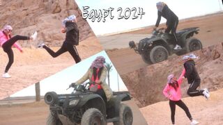 Motor, muff és baszás: izgat, ahogy a sínai-sivatagban motorozik egy csábító ribanc, egyiptom 2024