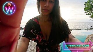 WifeBucket Vágyai - Gyengéd MILF Lovagol a Naplementében Bazinagy Mellekkel és Szenvedéllyel
